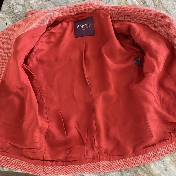 Asprey London Wool Cashmere Blend Jacket Made in Italy Size 4 - Picture 11 of 13